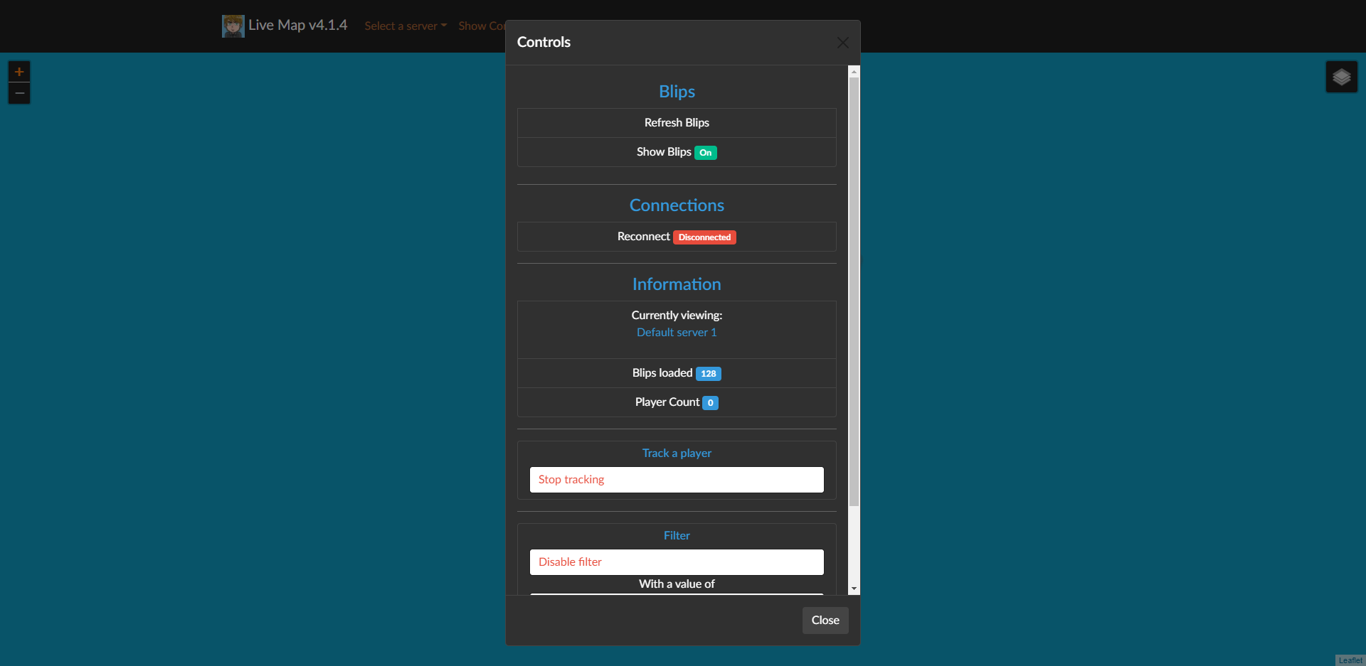 Control Modal